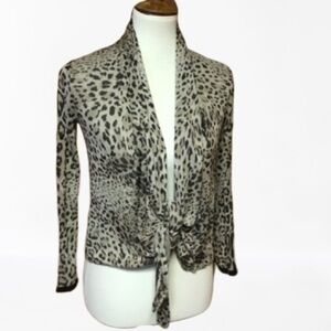 3 for 20 $ bundle VTG Y2K leopard animal soft comfy knit cardigan